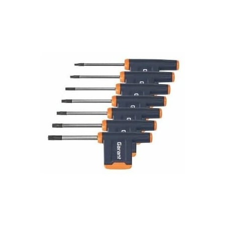 Garant 7 Pc Torx Plus Screwdriver Set, Non-Slip Wing Handle, 6IP - 20IP 625926 7